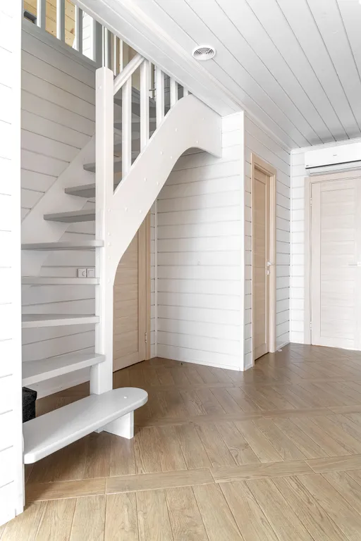 А・Фрейм ВИСТА Логиново
Дом с сауной, видом на лес и реку