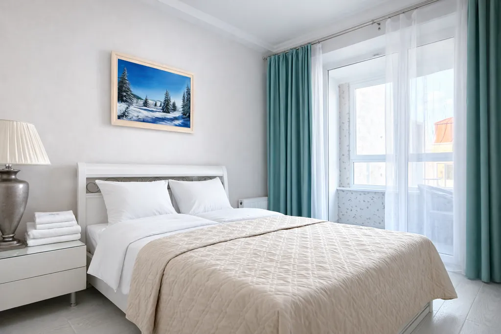 Уютные апартаменты с видом на море, первая линия с выходом на пляж