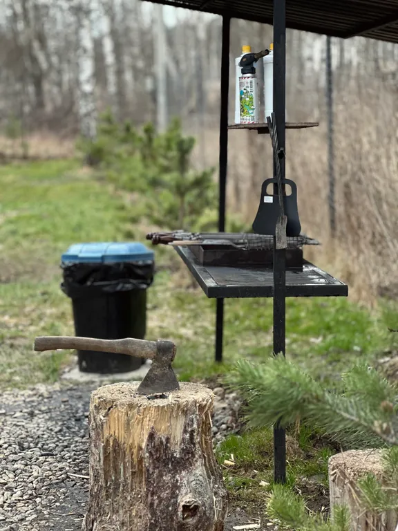 Дом в стиле a-frame в лесу в 10 км от Смоленска рядом с р. Днепр