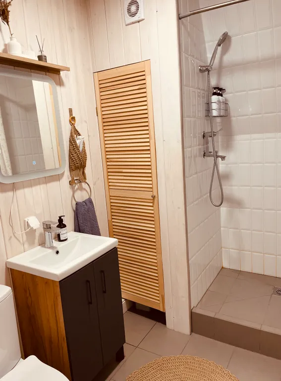 Большой дом А-фрейм с баней и чаном