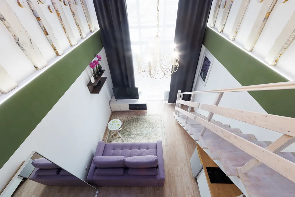 Двухуровневая мансарда у цирка