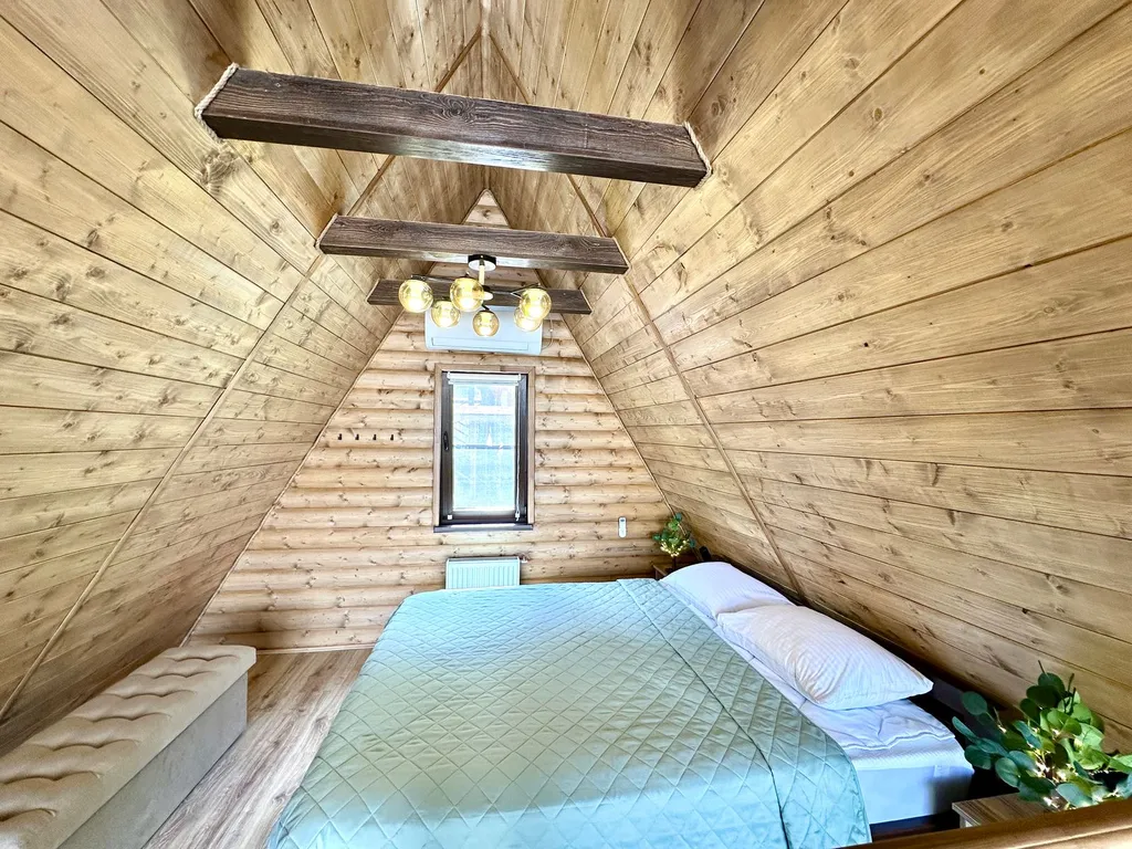 А-фрейм с видом на горы