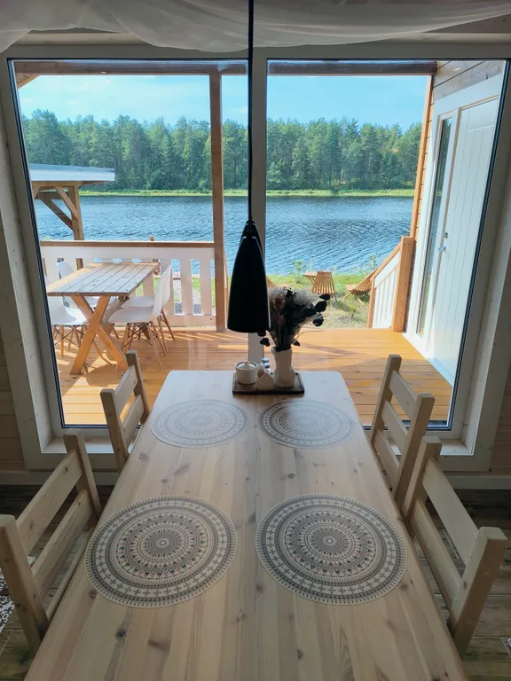 Коттедж Незабываемый отдых в доме с видом на реку и лес — Нурмойла