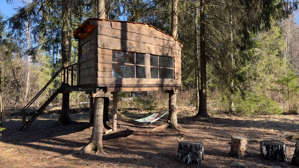 Лесной дом с баней и террасой в балдейкино