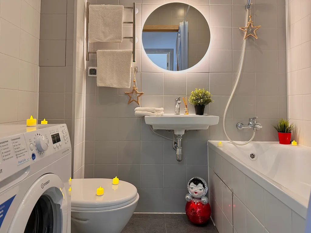 Просторная 1-комнатная квартира для 4 человек рядом с метро Аннино.