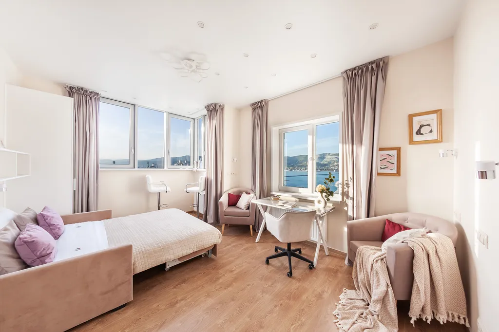 Апартаменты с 3-мя спальнями с видом на море