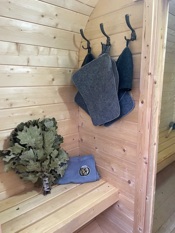 Афрейм домик с баней и чаном