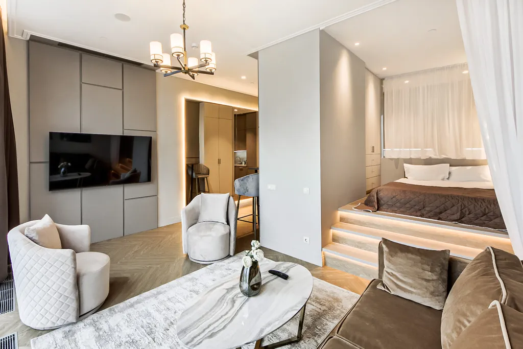 Уютная студия на 75м этаже Москва Сити. Вид на лучшую жизнь