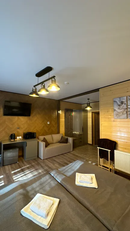 Квартира Квартира Уютный двухместный номер с видом на лес — Архыз