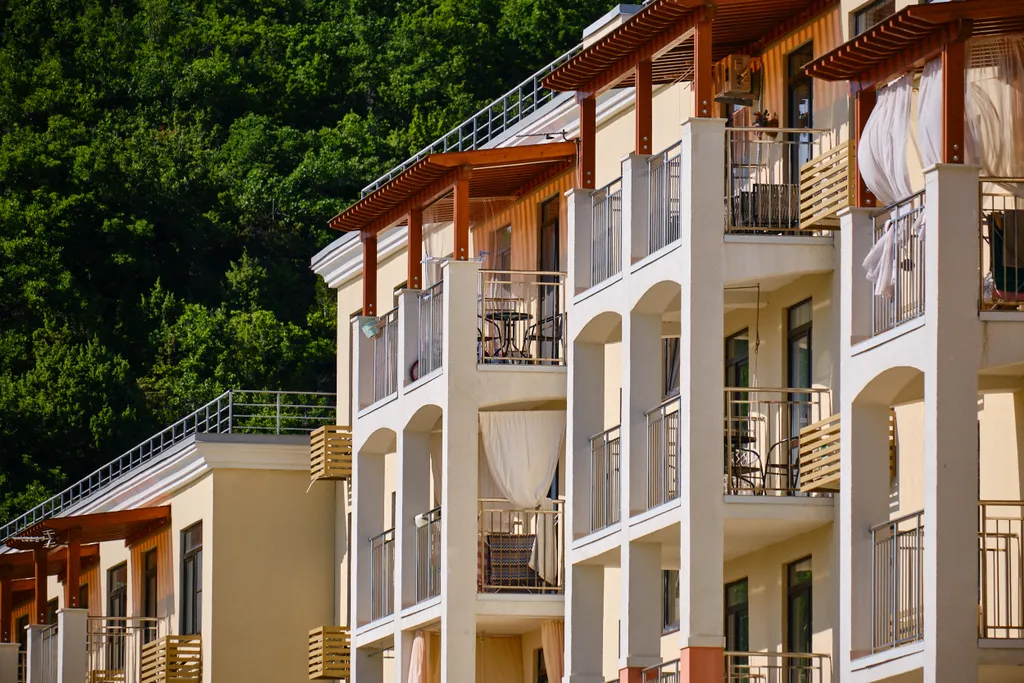 Уютная студия с видом на бассейн