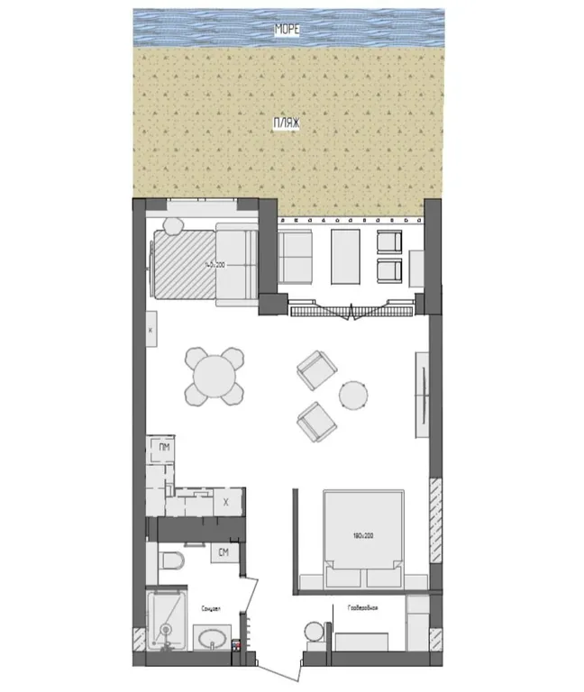 Апартаменты Seaview