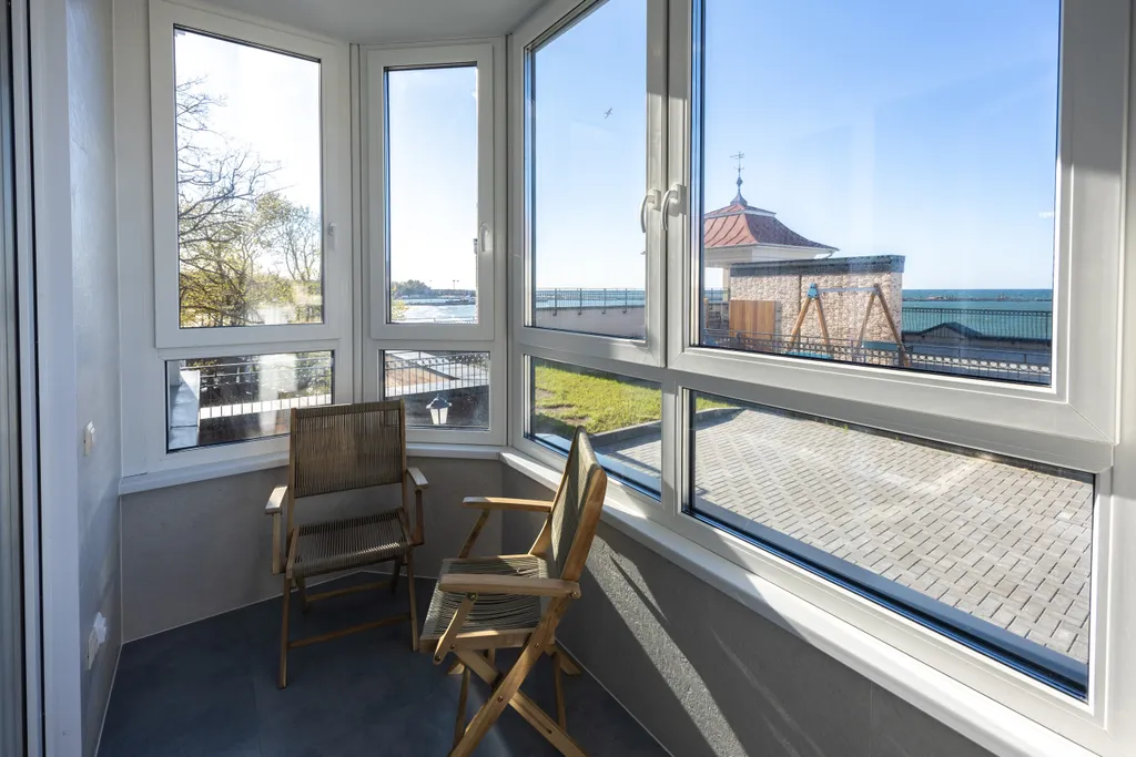 Апартамент с видом на море, 1 линия Балтийского моря