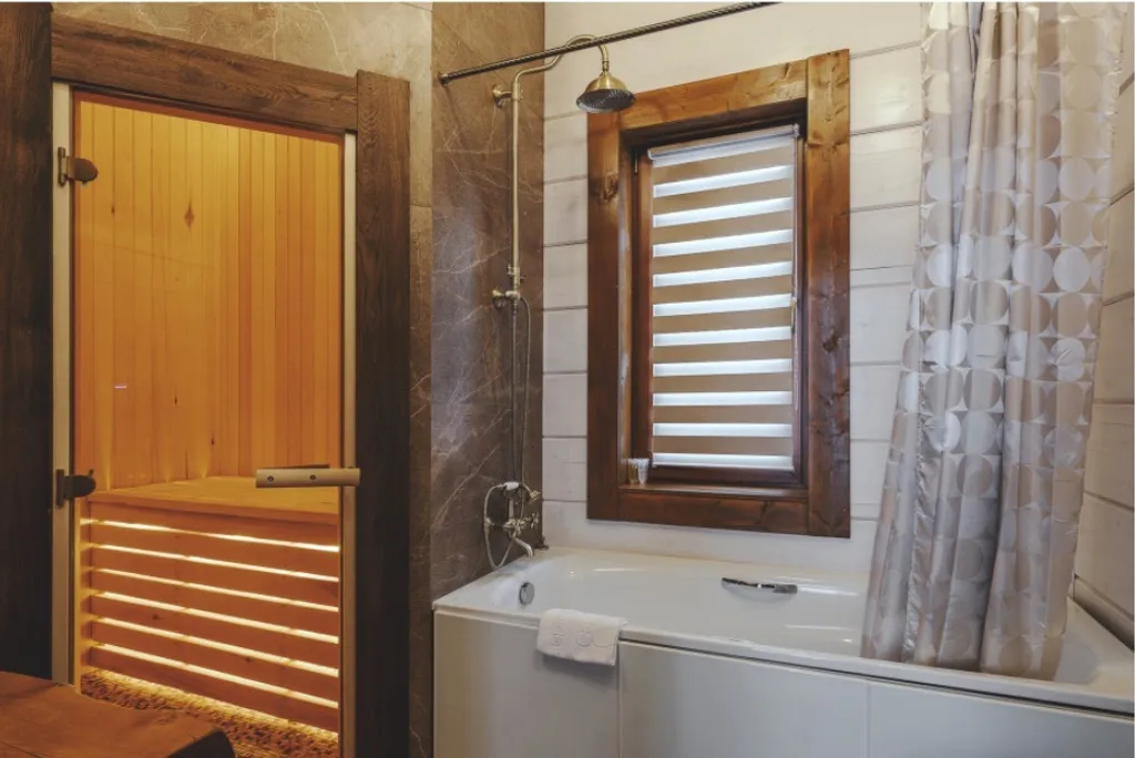 Дом с камином, сауной и купелью