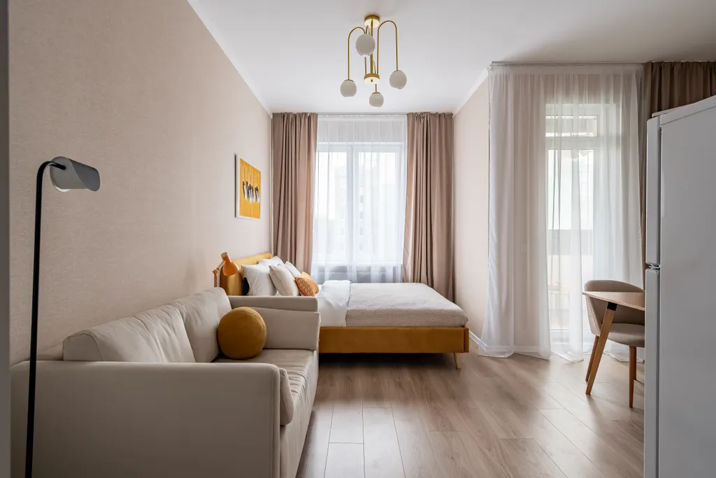 Квартира Квартира Медовая студия в ЖК Ясно Янино — Янино-1