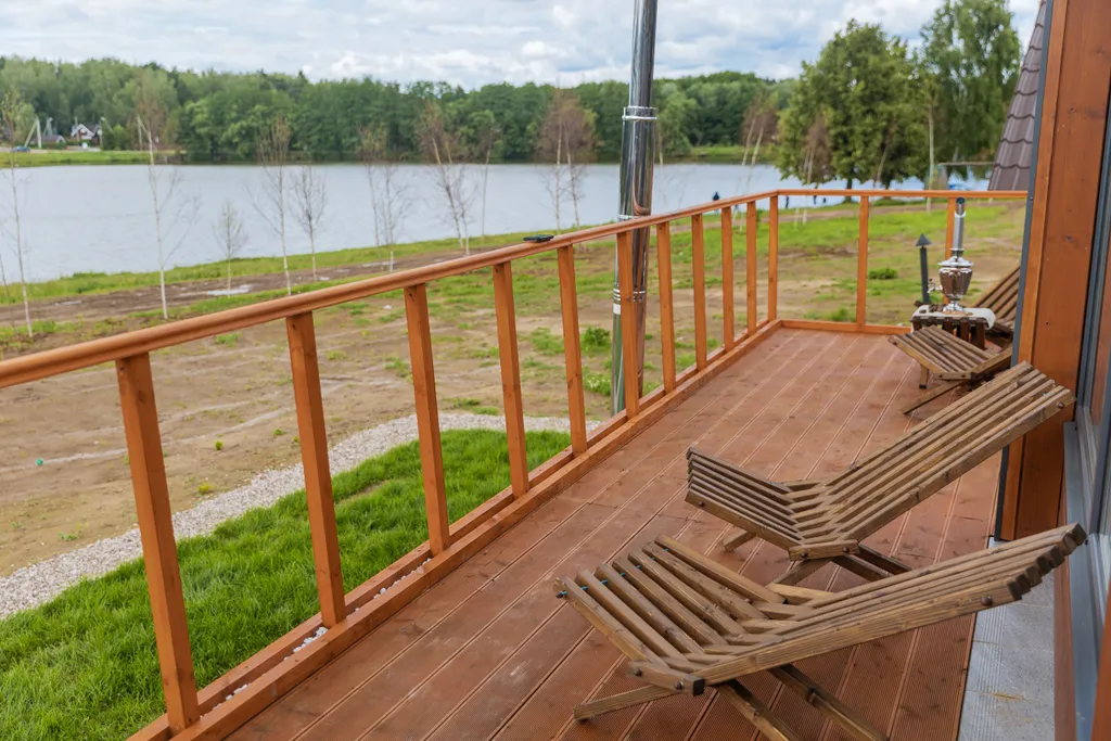 Коттедж Домик у озера с рыбалкой Катин Клев — Голыгино