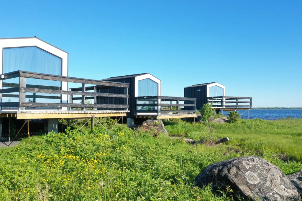 Эко-лодж на берегу Белого моря