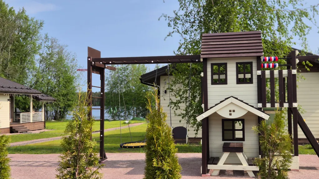 Коттедж Уютнейший дом с роскошным видом на озеро и пляжем.Карелия совсем рядом — Ларионово