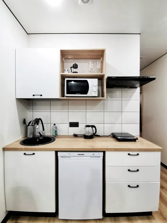 Четырехместная студия Черника с собственной ванной комнатой