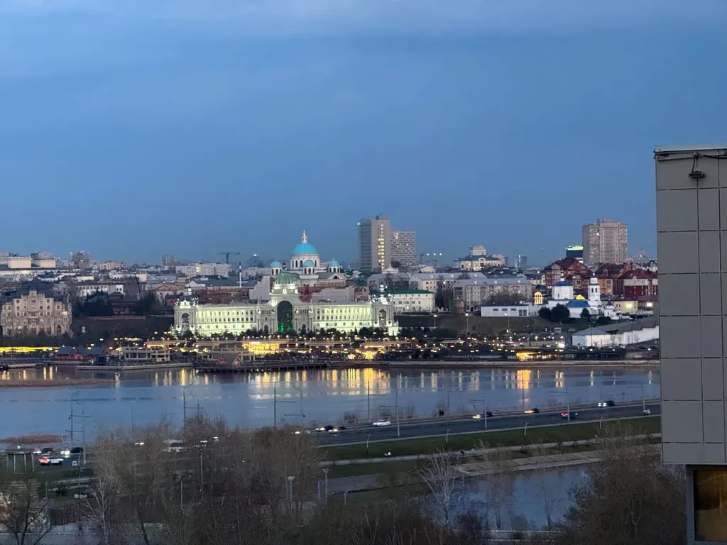Двухкомнатная квартира в новом комплексе с прекрасным видом на Казанку