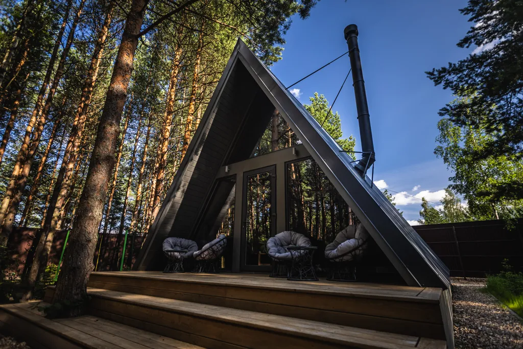 Коттедж Коттедж А-Фрейм грей — Павловский Посад