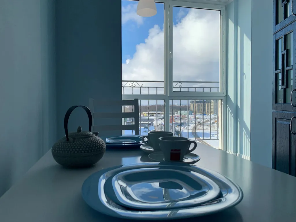 Апартамент с видом на пруд