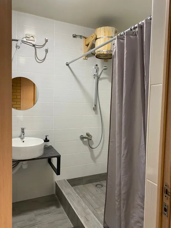 Дом с баней на дровах