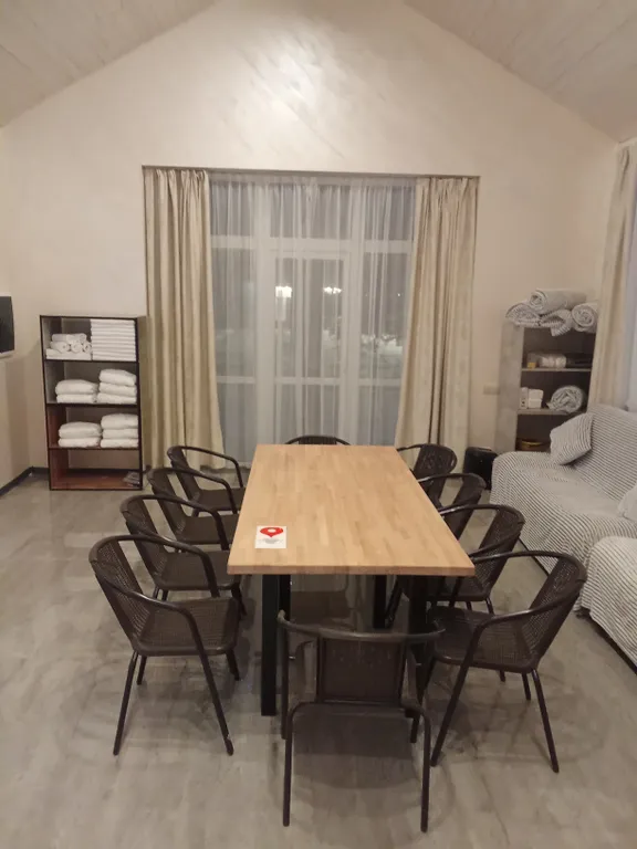 Дом 125m2 — русская баня, чан, кухня на 10 персон