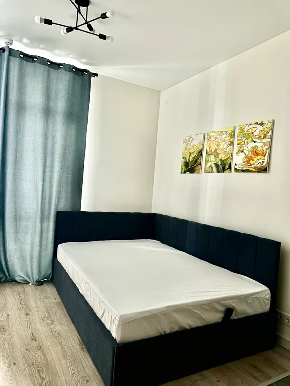 Уютная квартира с балконом и очень удобной кроватью