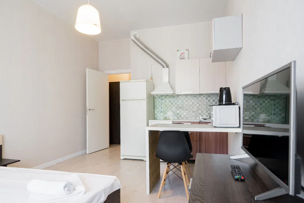 Квартира Квартира Студия в апарт-комплексе "Салют" на Звездной — Санкт-Петербург