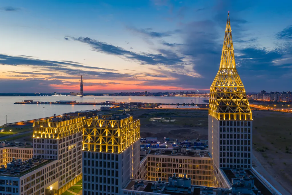 Квартира Просторная стильная евро-трехкомнатная квартира у залива — Санкт-Петербург