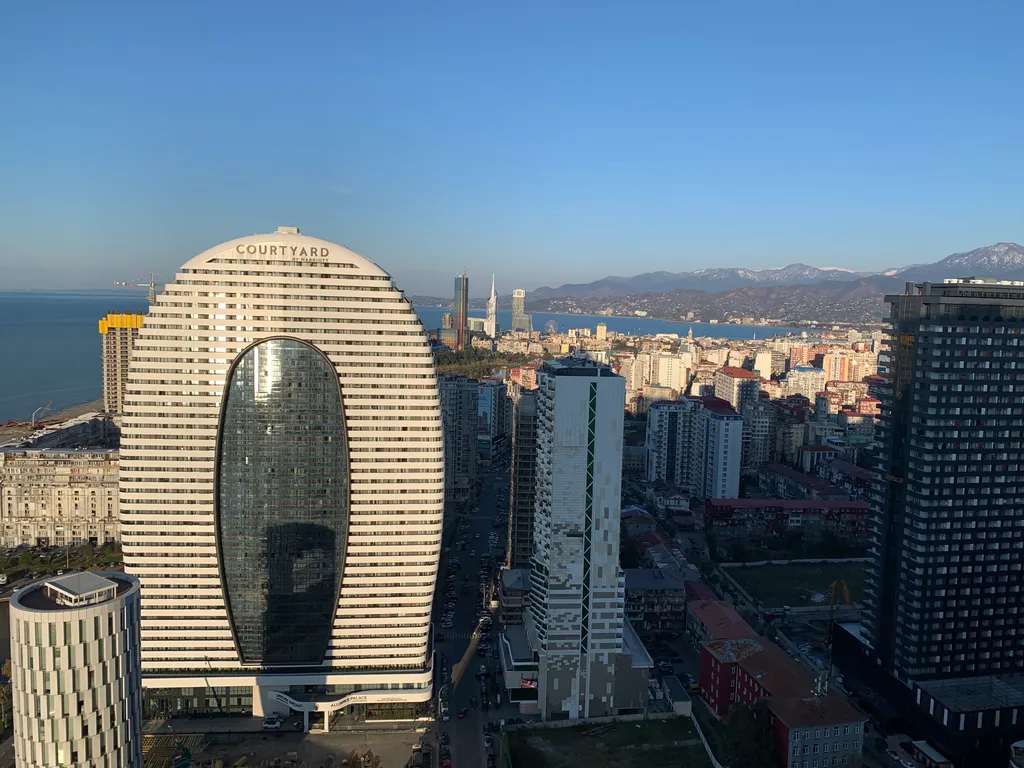 Апартаменты orbi city d1, 39 этаж, с видом на море и старый батуми
