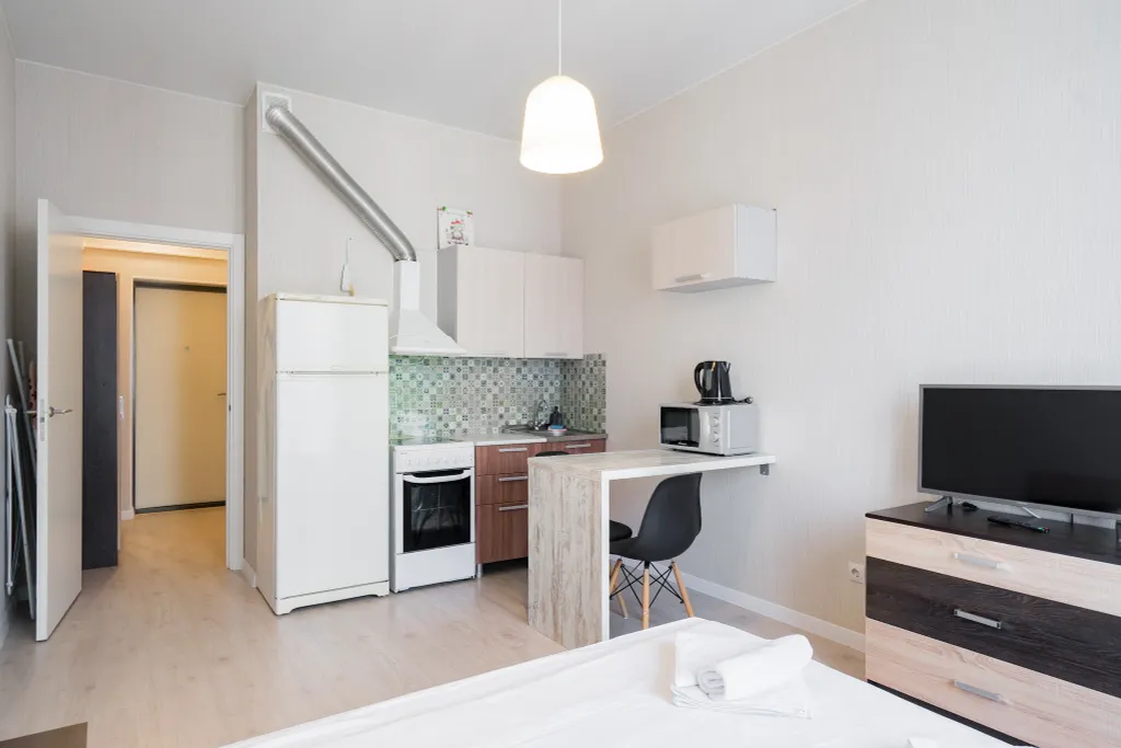 Квартира Квартира Студия в апарт-комплексе "Салют" на Звездной — Санкт-Петербург