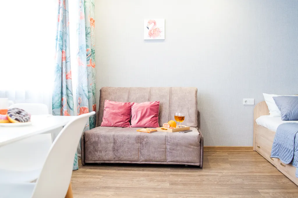 Квартира-студия Фламинго в центре города у цирка