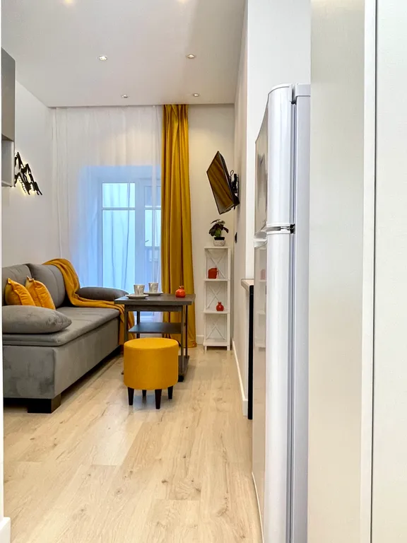 Квартира Квартира Уютная студия с прекрасным видом у метро Василеостровская — Санкт-Петербург