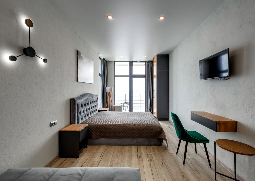 Студия люкс с видом на море у пляжа