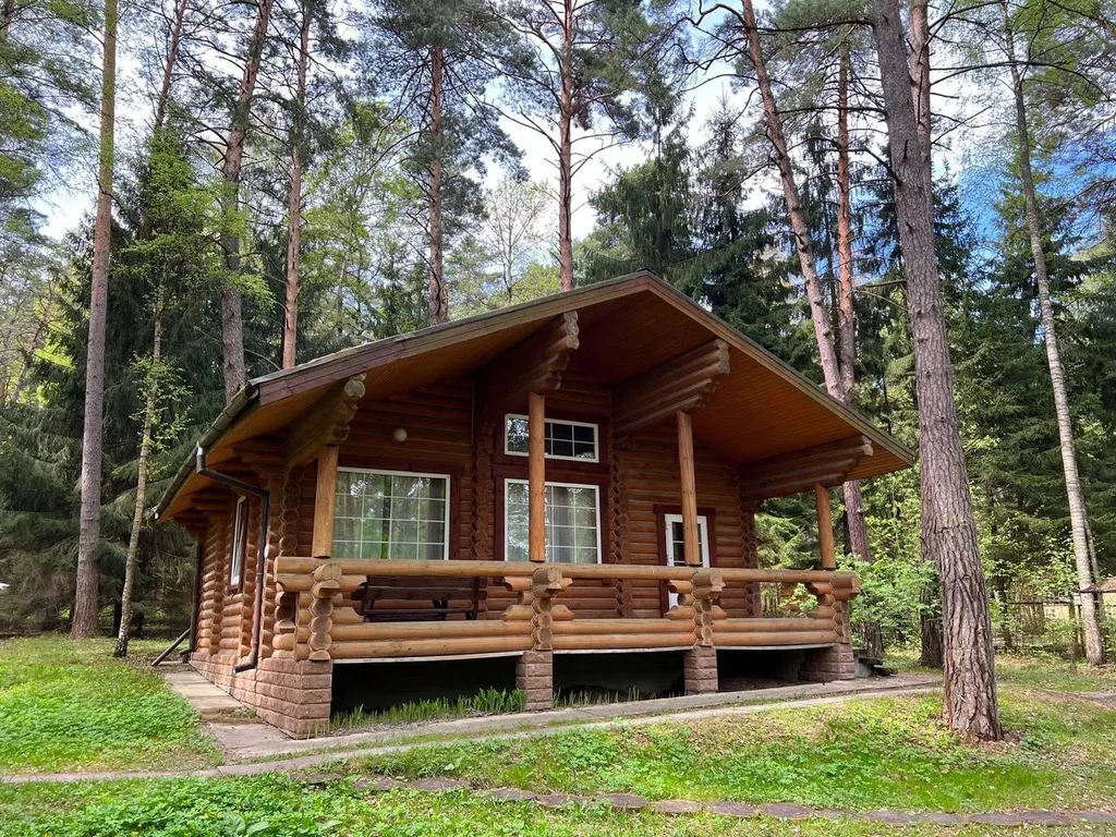 Загородный коттедж для компании в лесу на берегу реки Ока