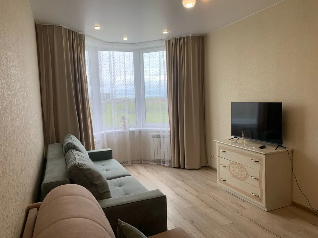 Уютная однокомнатная квартира напротив речки Великая