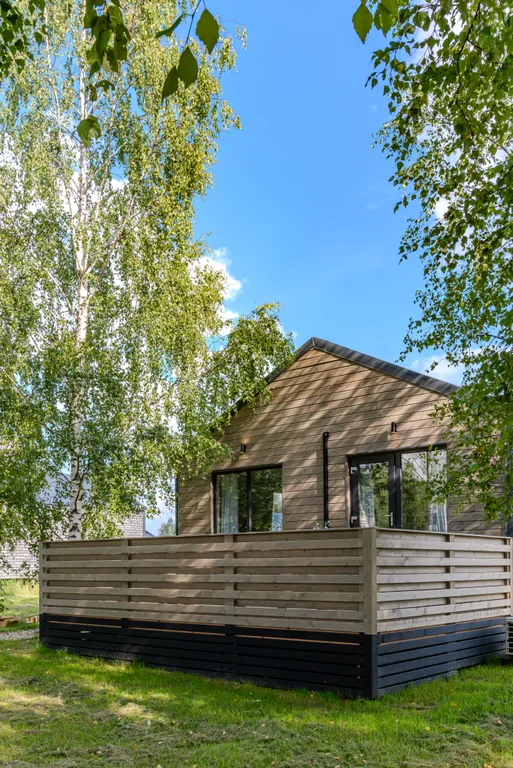 Альпийский - дом с костровой чашей и колонкой Алиса