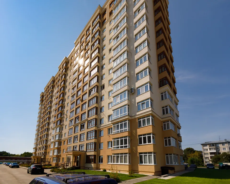 Апартамент в центре, в новом доме с видом на город