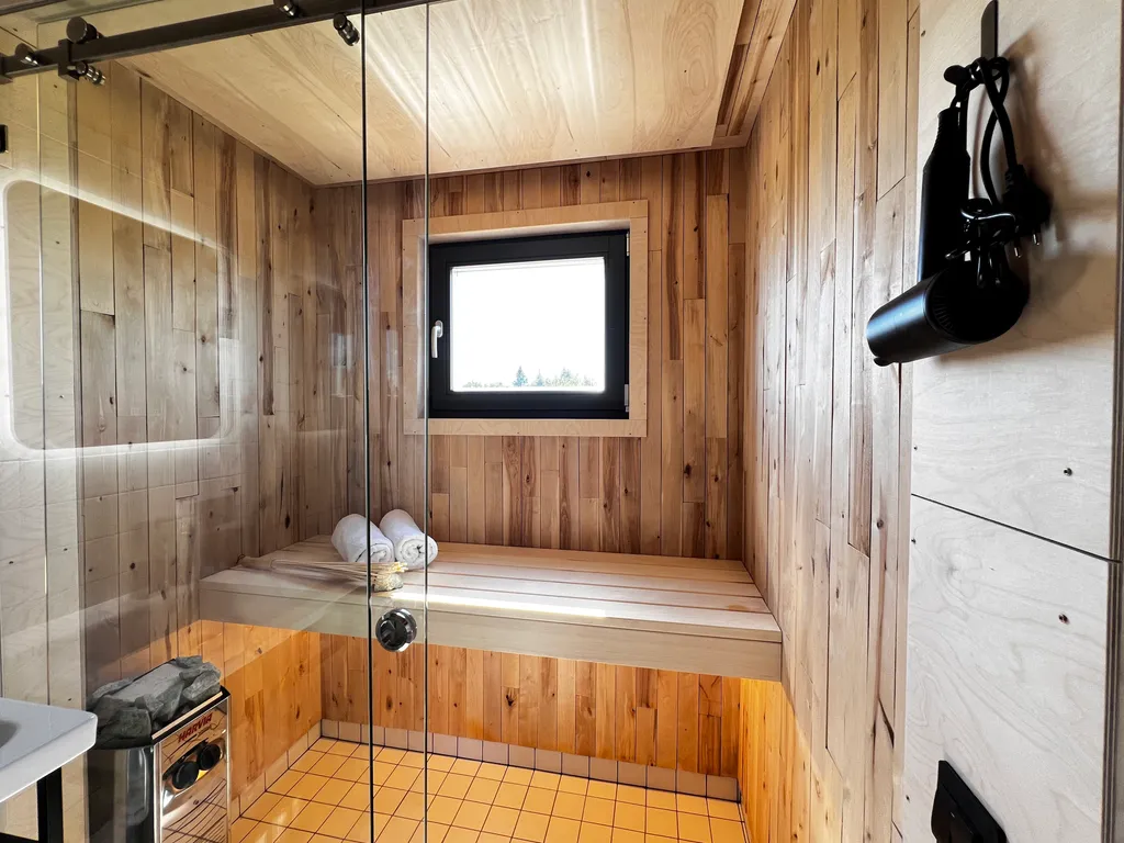 Уютный домик с сауной у леса