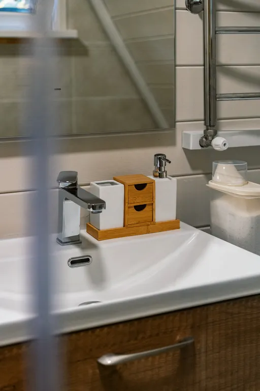 Двухэтажный A-Frame дом у реки Гарабаши с видом на горы