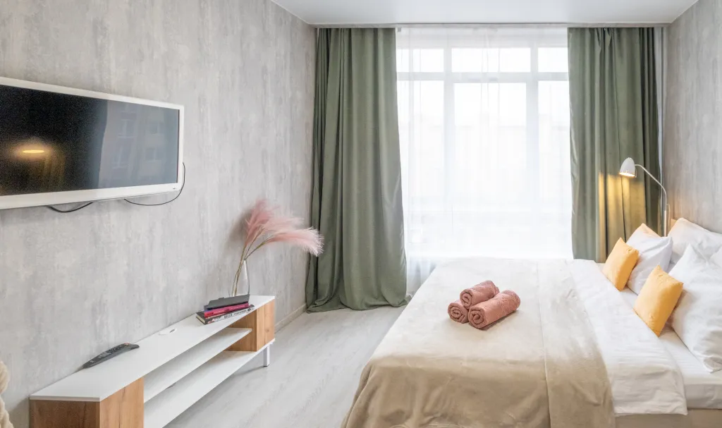 Студия в новом доме около кадетского училища