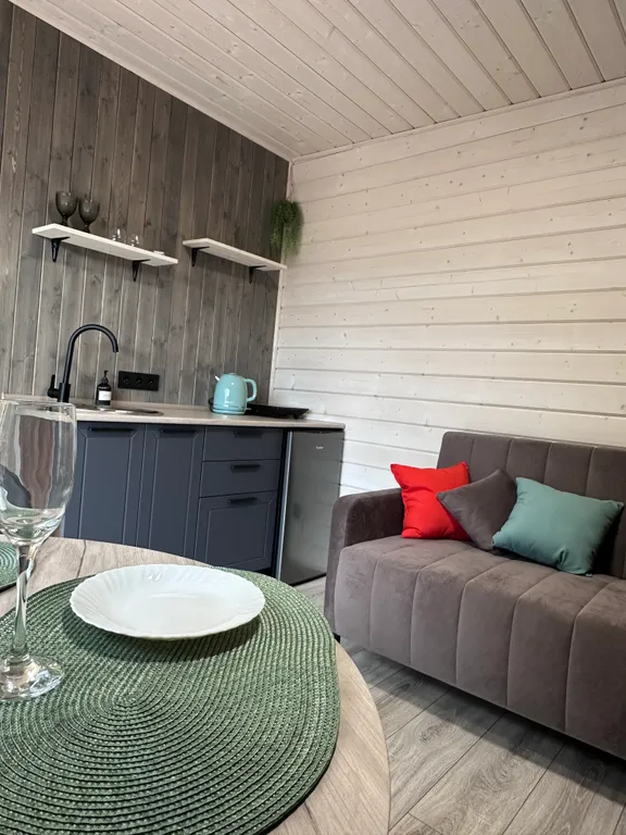 Мини-дом с баней и чаном