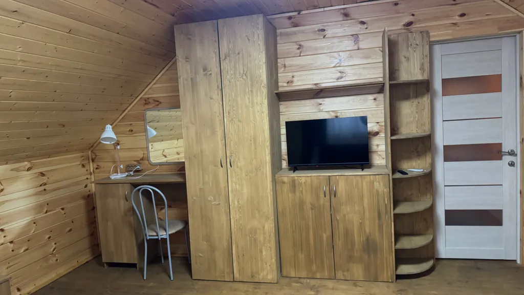 Дом Тихий Бор в березовом лесу