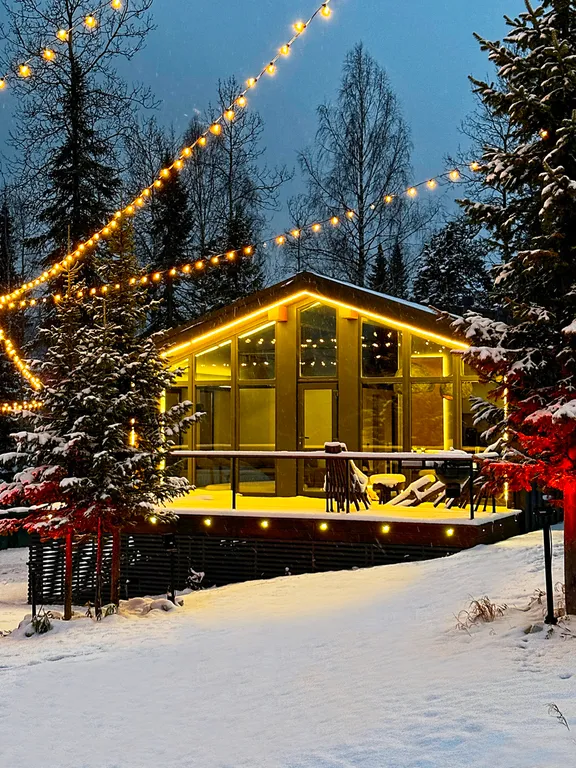 Дом SILVER с чаном на террасе