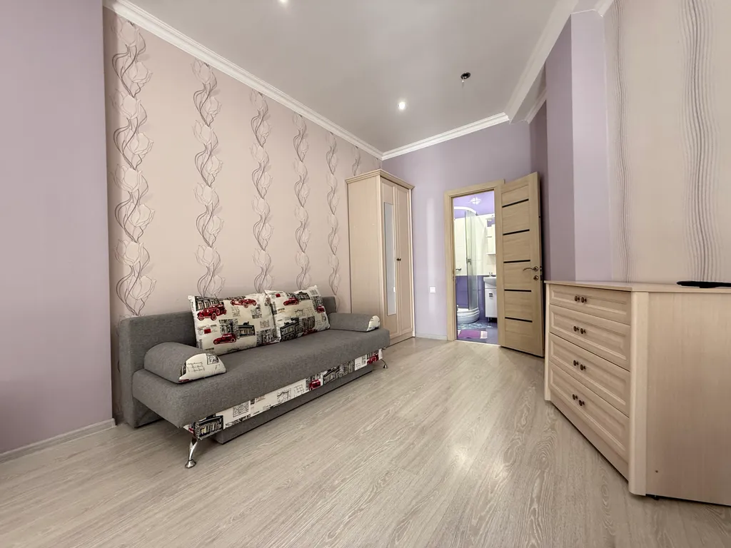 Квартира у пляжа с балконом и зоной барбекю