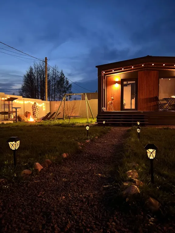 Дом 40m2 — чан, кухня, закрытая территория