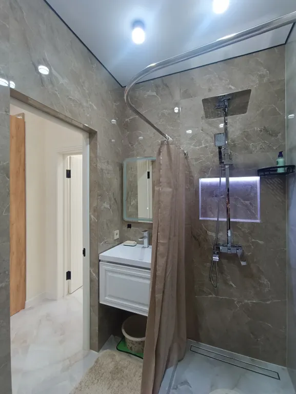 1комнатная квартира 38 квадратных в 7 минутах от моря для 4х гостей