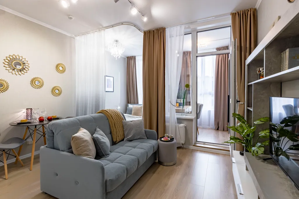 Квартира Квартира Современная студия рядом с Экспофорумом, Пушкиным, Павловском, аэропортом — Шушары