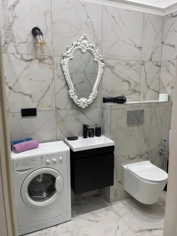 Студия с современным ремонтом